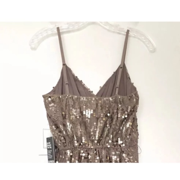 EXPRESS Lace & Sequin Overlay Tank Dress - Picture 4 of 8